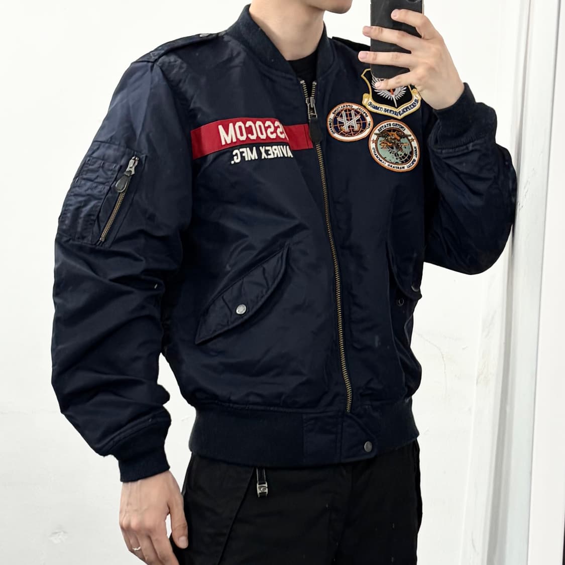 아비렉스 USA 패치워크 MA-1 자켓 상품이미지2