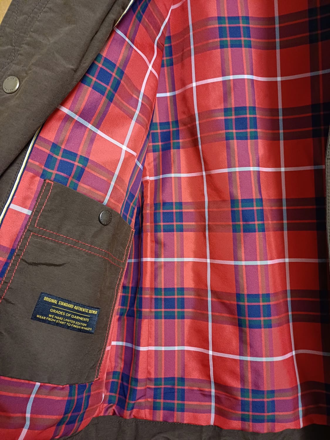 헤지스 브라운 필드 자켓 상품이미지4