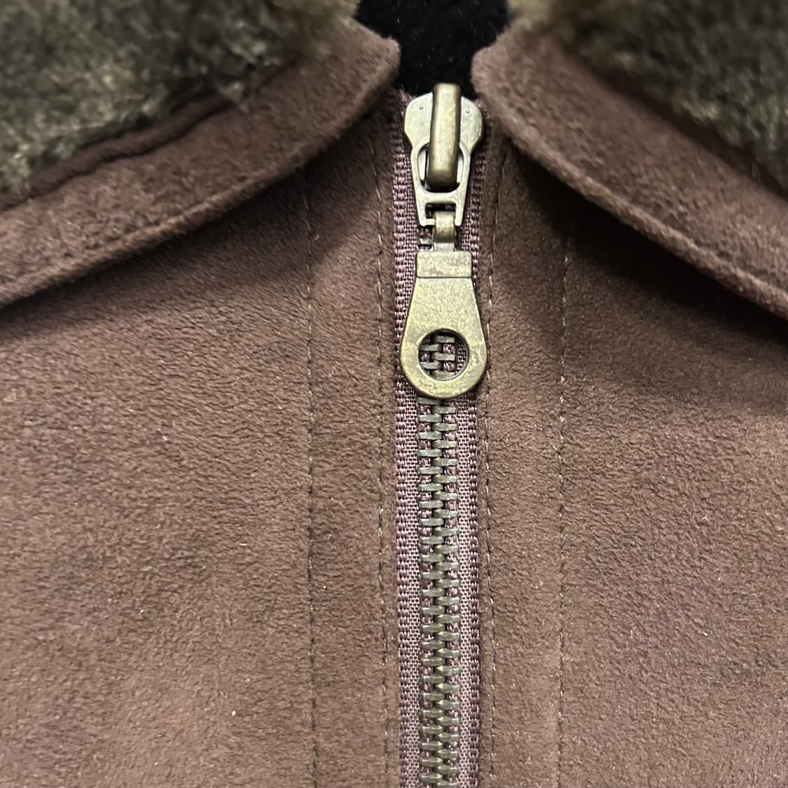 핸드크래프트 밍크헤어 스웨이드 카라자켓 상품이미지3