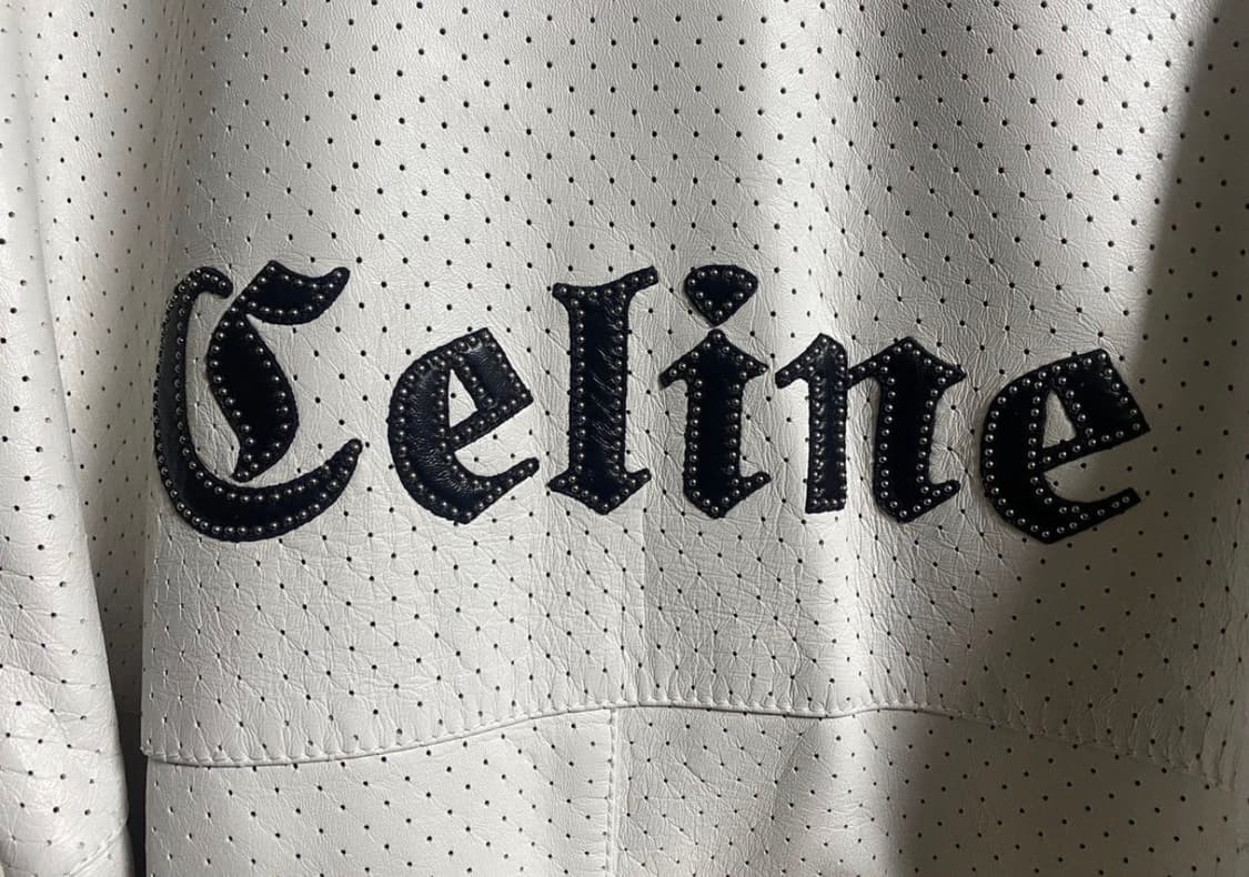 [박보검님 착용] 셀린느 22ss 리미티드 스터드 로고 레더 자켓 상품이미지6