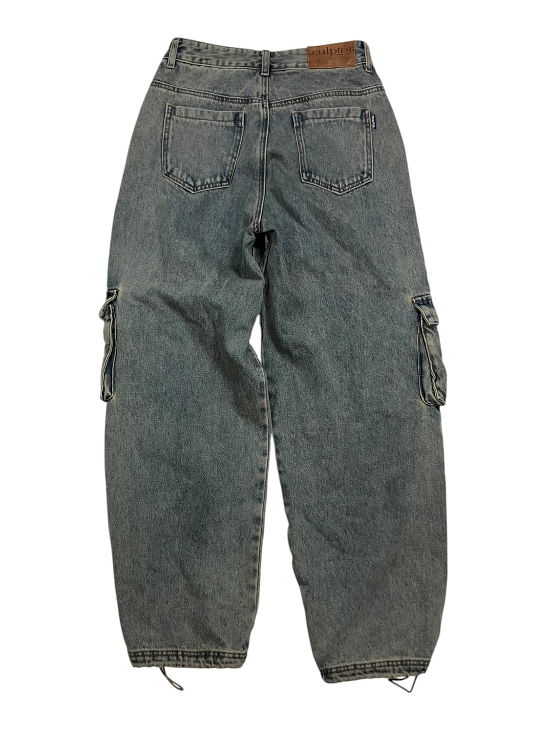 Sculptor 워싱 데님 카고 팬츠 S 상품이미지3