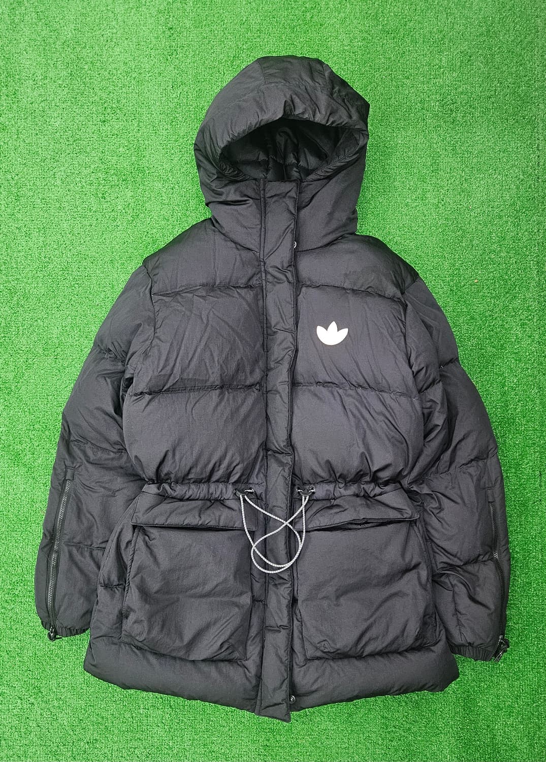 아디다스 여성 블랙후드 덕다운 패딩 블랙 M 상품이미지1
