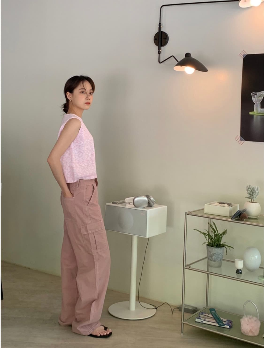 인더모드 inthemode 스티치 카고 코튼팬츠 상품이미지3