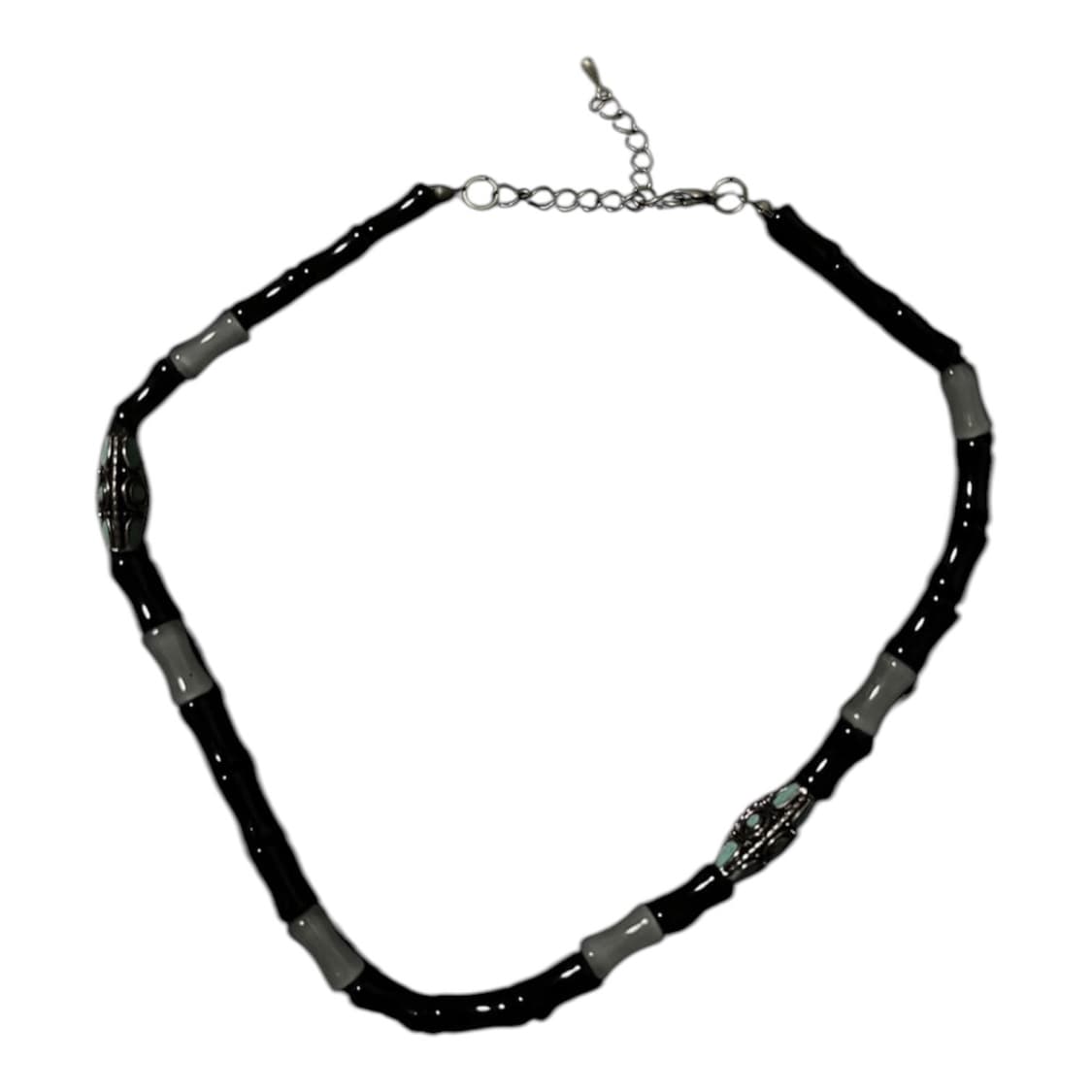 TCM vintage bamboo necklace (black) 상품이미지1