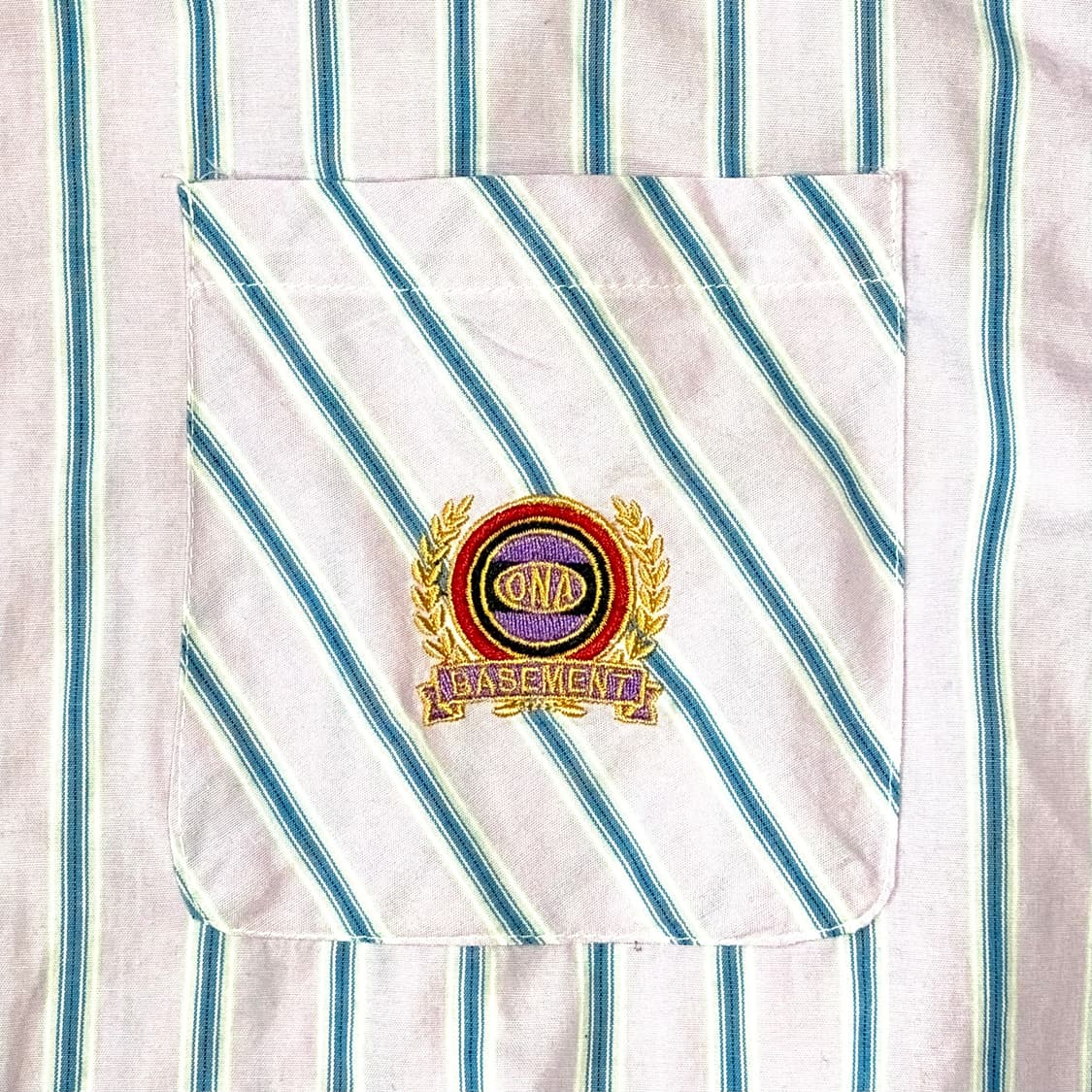 ONA 핑크 스트라이프 셔츠 L 상품이미지4