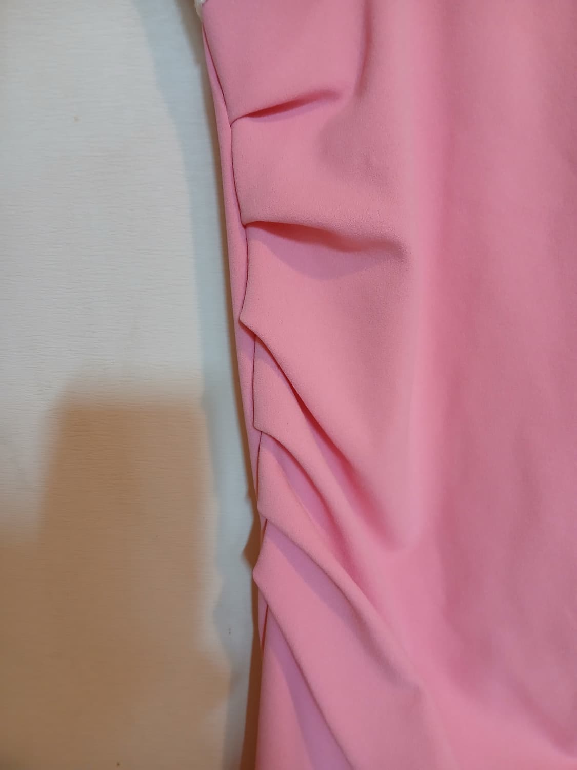 나롱쥐 플라워 레이스 핑크 셔링 원피스 섹시 홀복 캡 드레스 데이트 하객 상품이미지3