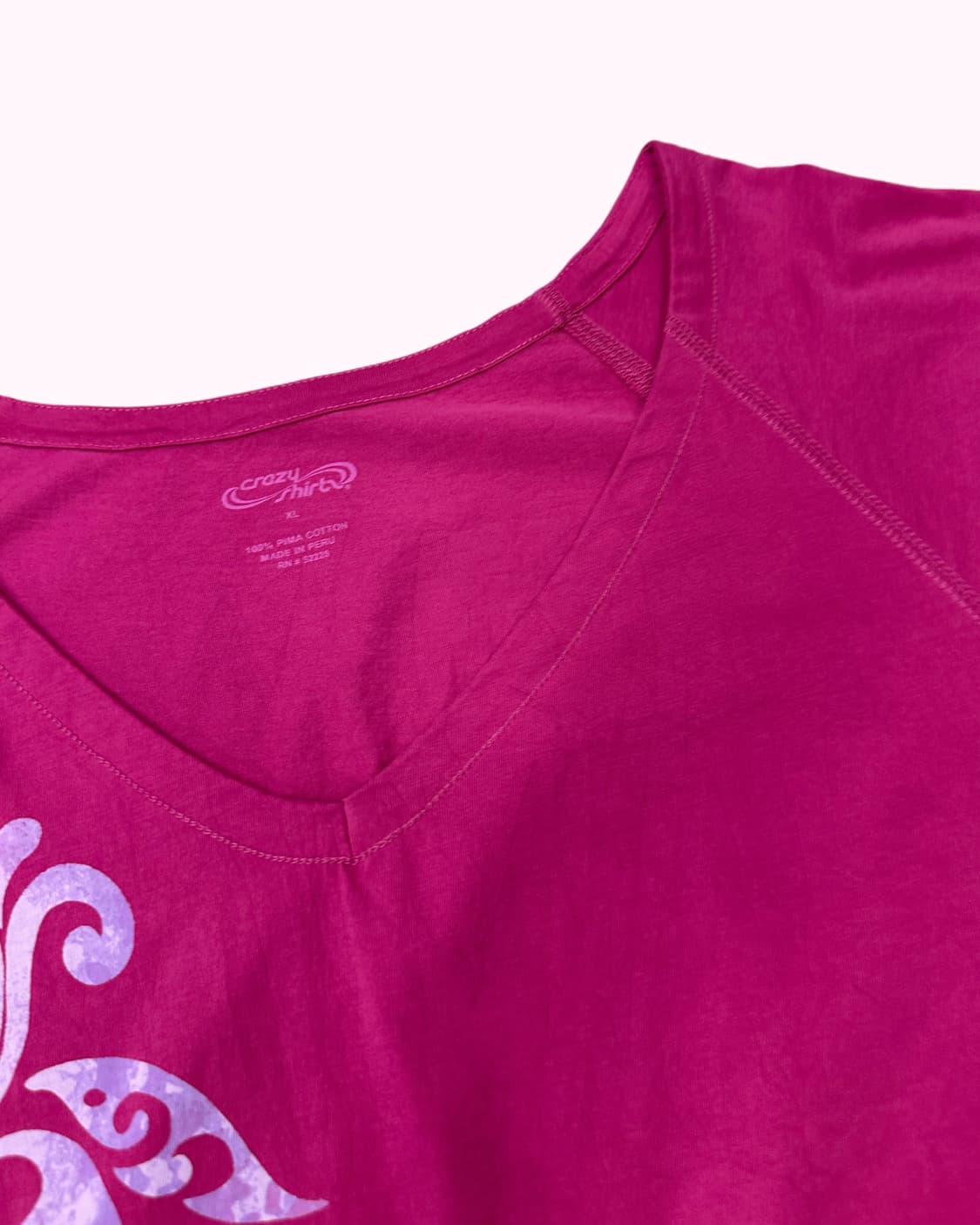 magenta pima cotton t-shirt 상품이미지4