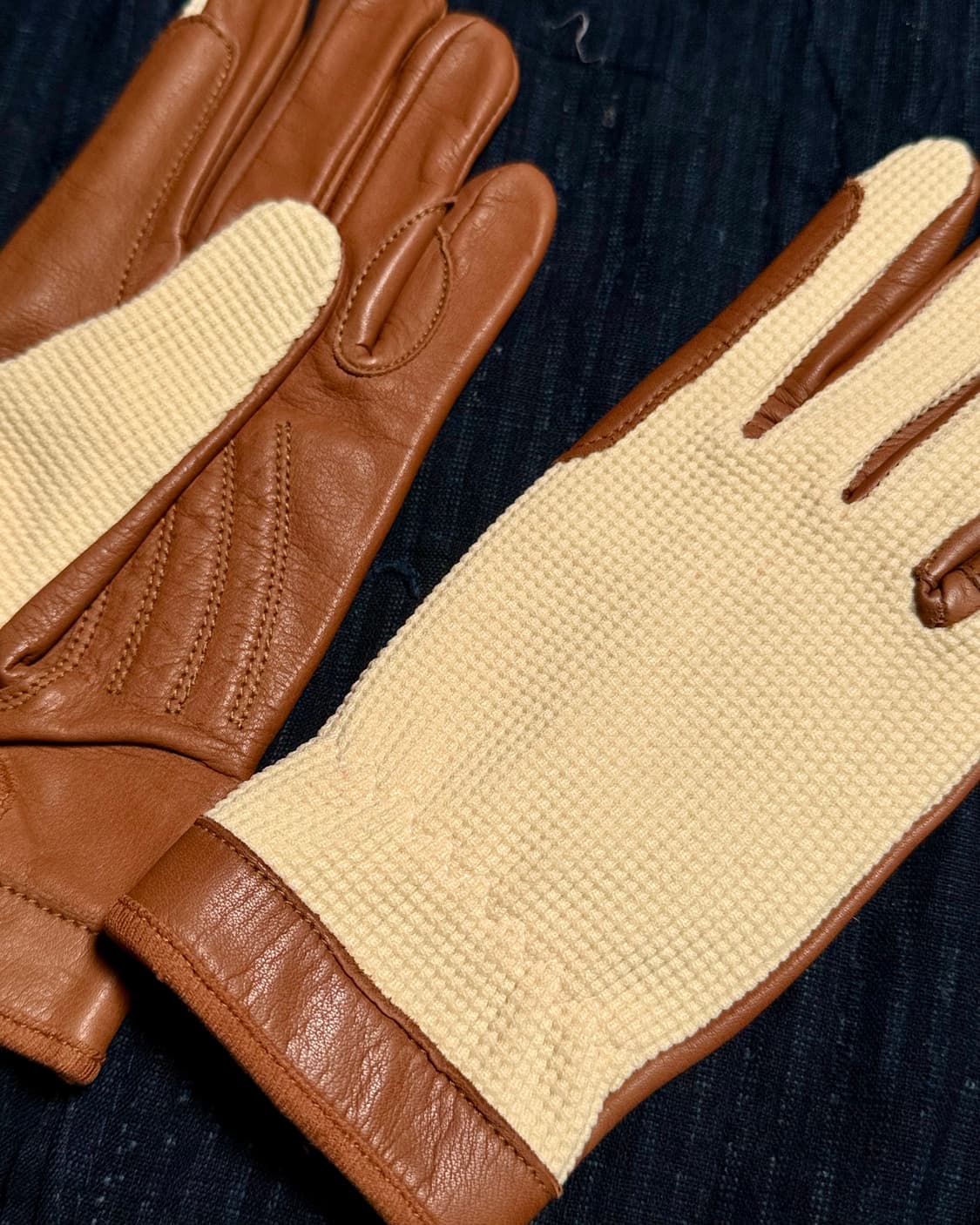 와플 & 레더 장갑 S 상품이미지2