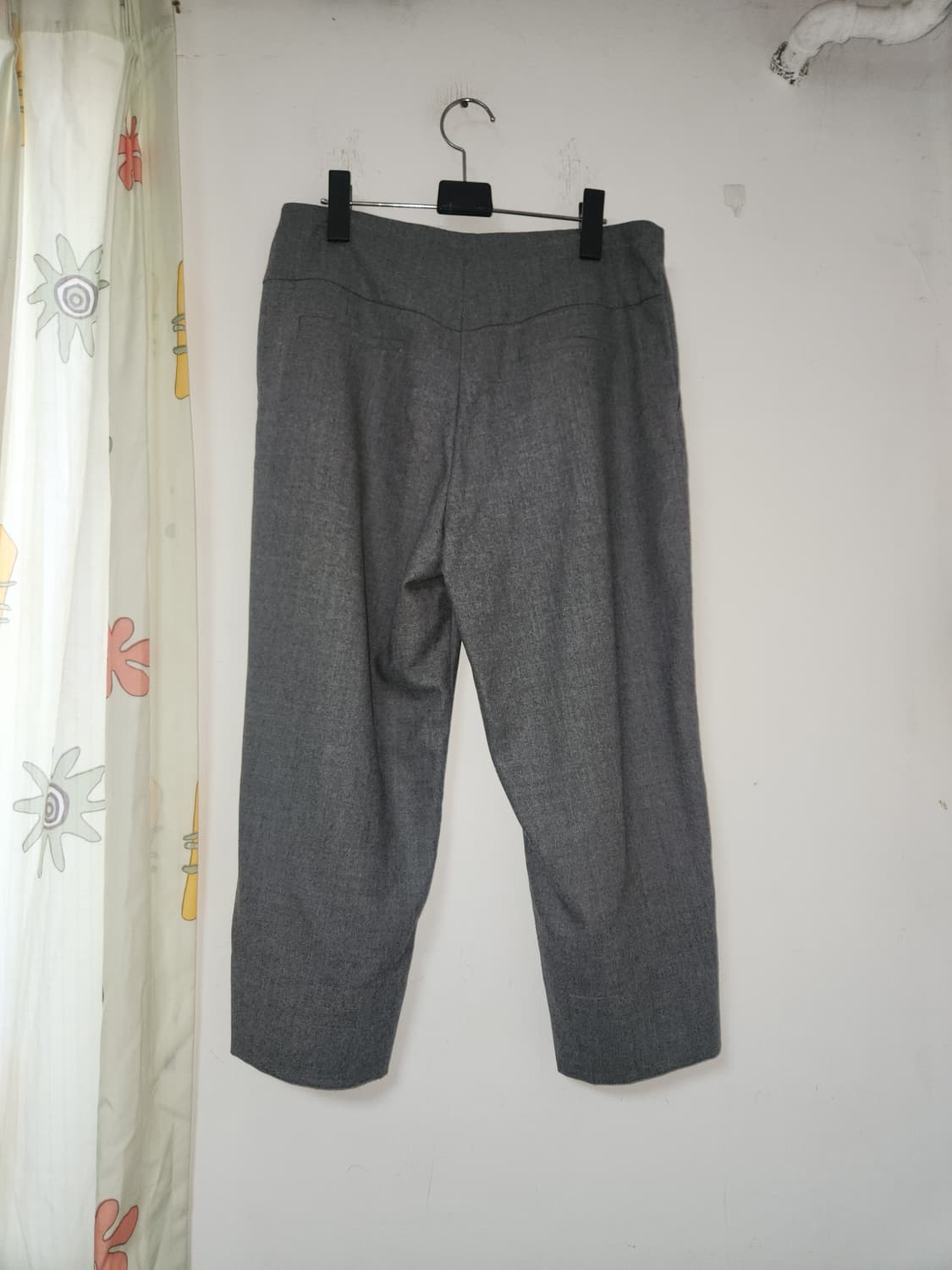 회색 모직 칠부 통바지  L(30) 상품이미지3