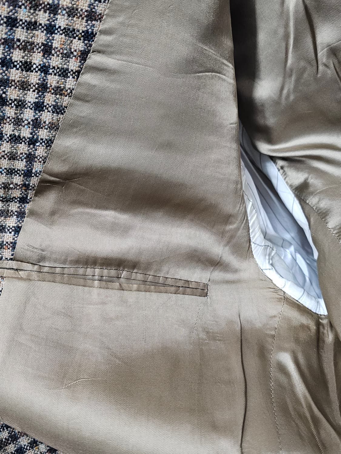 빈티지 이탈리아 80s 램스울 블레이저 XL 상품이미지4