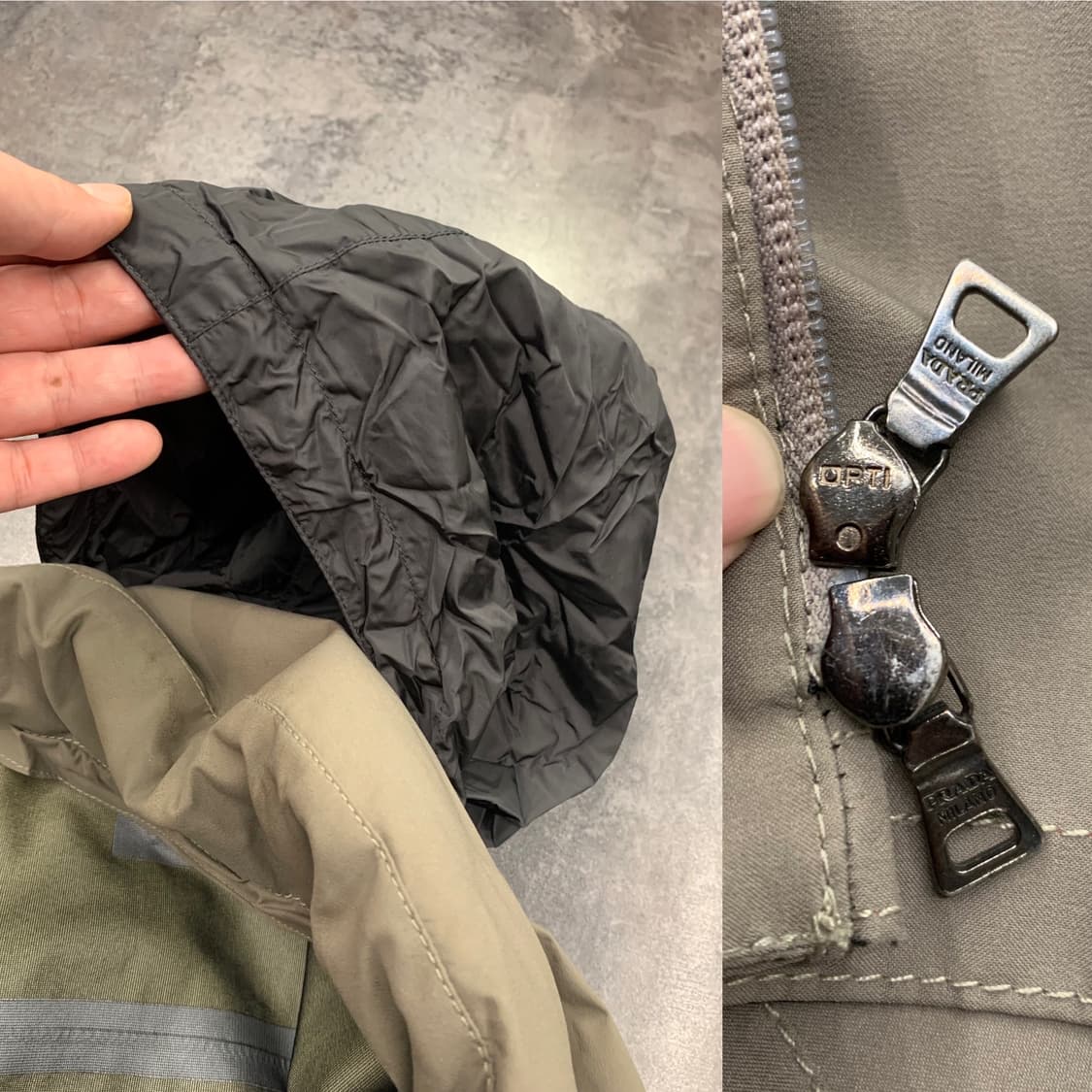 PRADA 프라다 스포츠 디테쳐블 고어텍스 풀집업 코트(유니색스) 상품이미지5