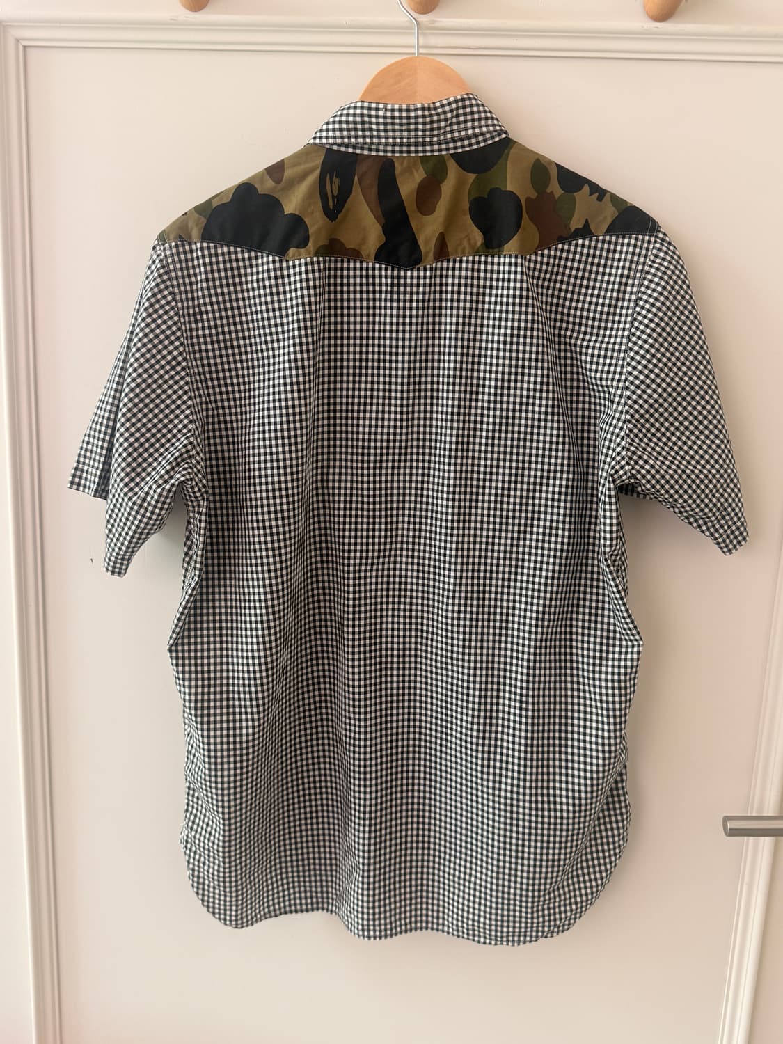 베이프(BAPE)깅엄 카모플라쥬 체크 반팔 셔츠 상품이미지2