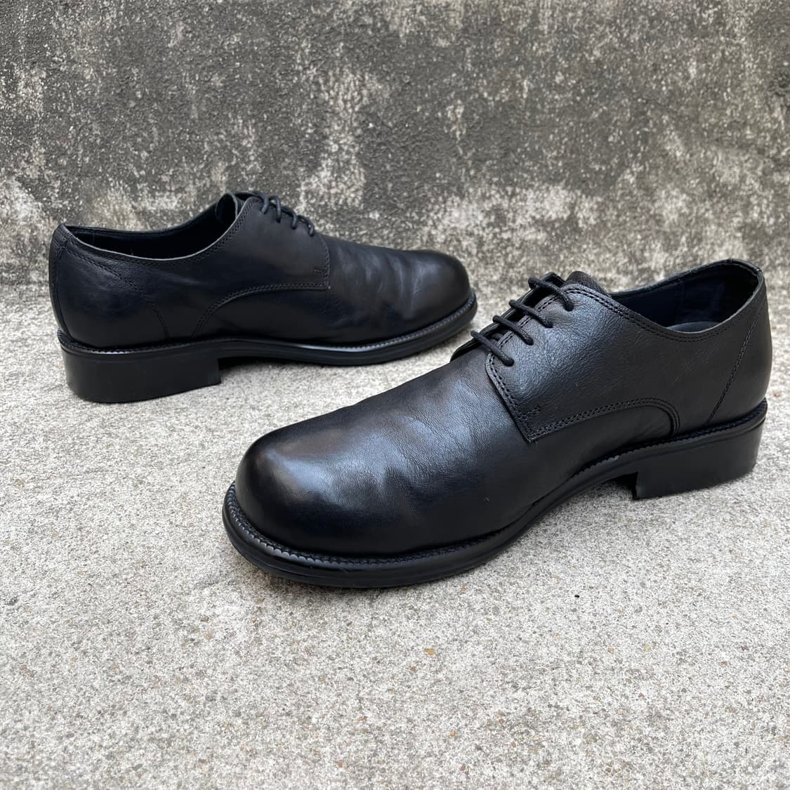 [270] 야세 우든 더비 슈즈 카우하이드 블랙 상품이미지4