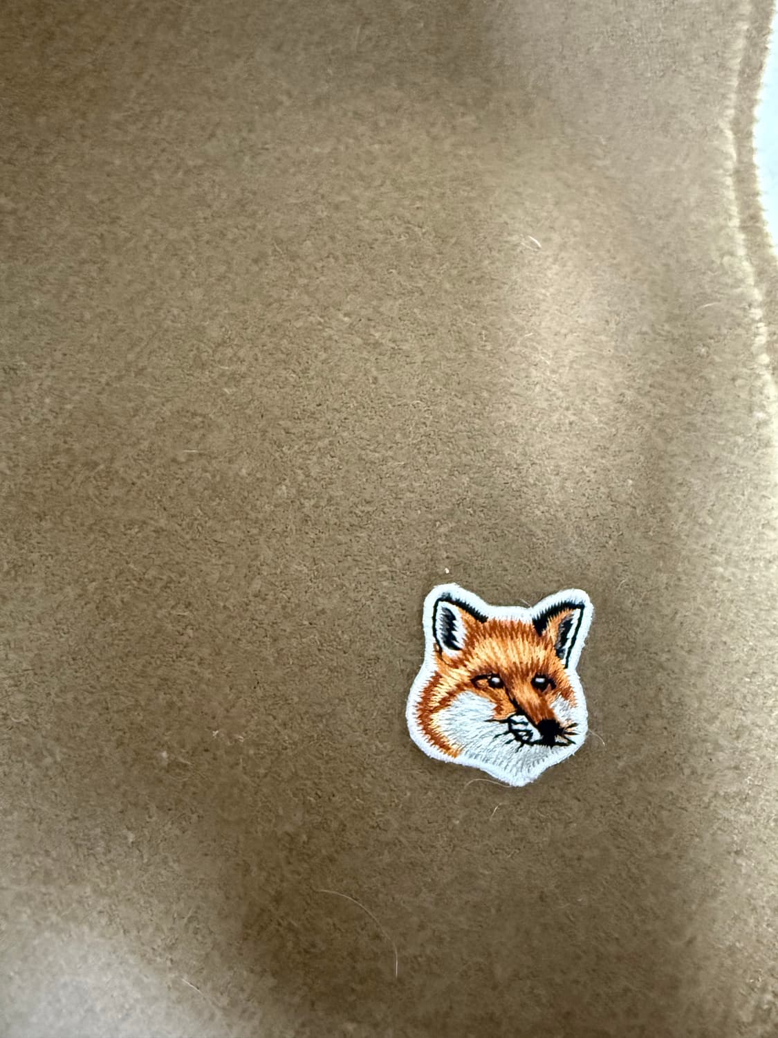 메종 키츠네 울 목도리 베이지 스카프 상품이미지3