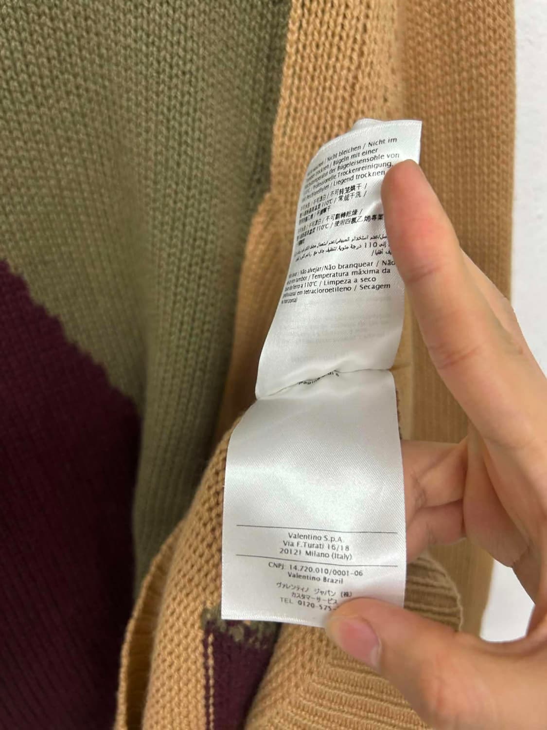 [M] 발렌티노 남성 캐시미어 크루넥 니트 상품이미지7
