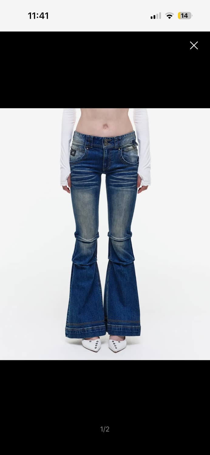오퍼스0012 09 STUNNER FLARE DENIM PANTS M/B 상품이미지1