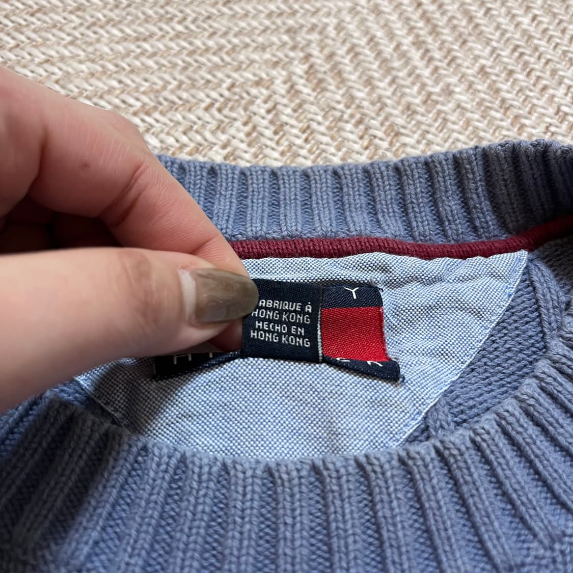 [정품] 타미 소라 꽈배기 월계수로고 니트 [ M ] 상품이미지4