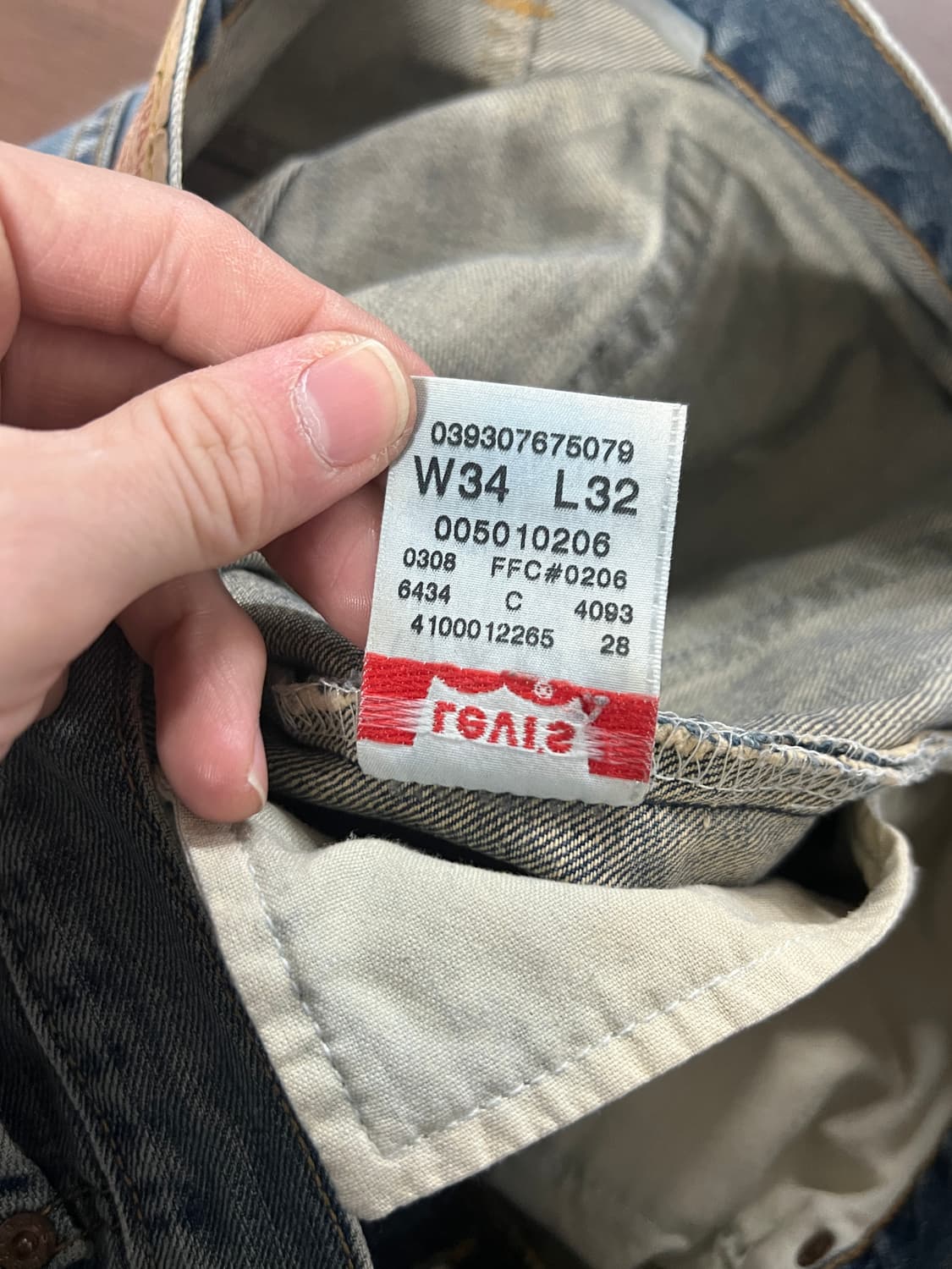 00s Levis 리바이스 501 스트레이트 레그 버튼플라이 데님 팬츠 상품이미지8