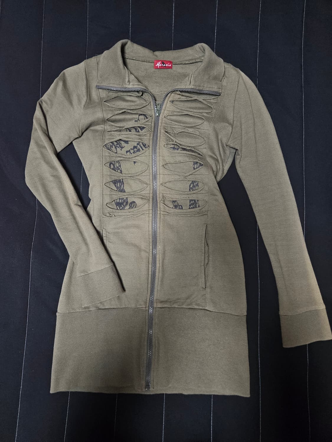 개대장 컷아웃 디테일 펑크 집업 y2k 상품이미지4