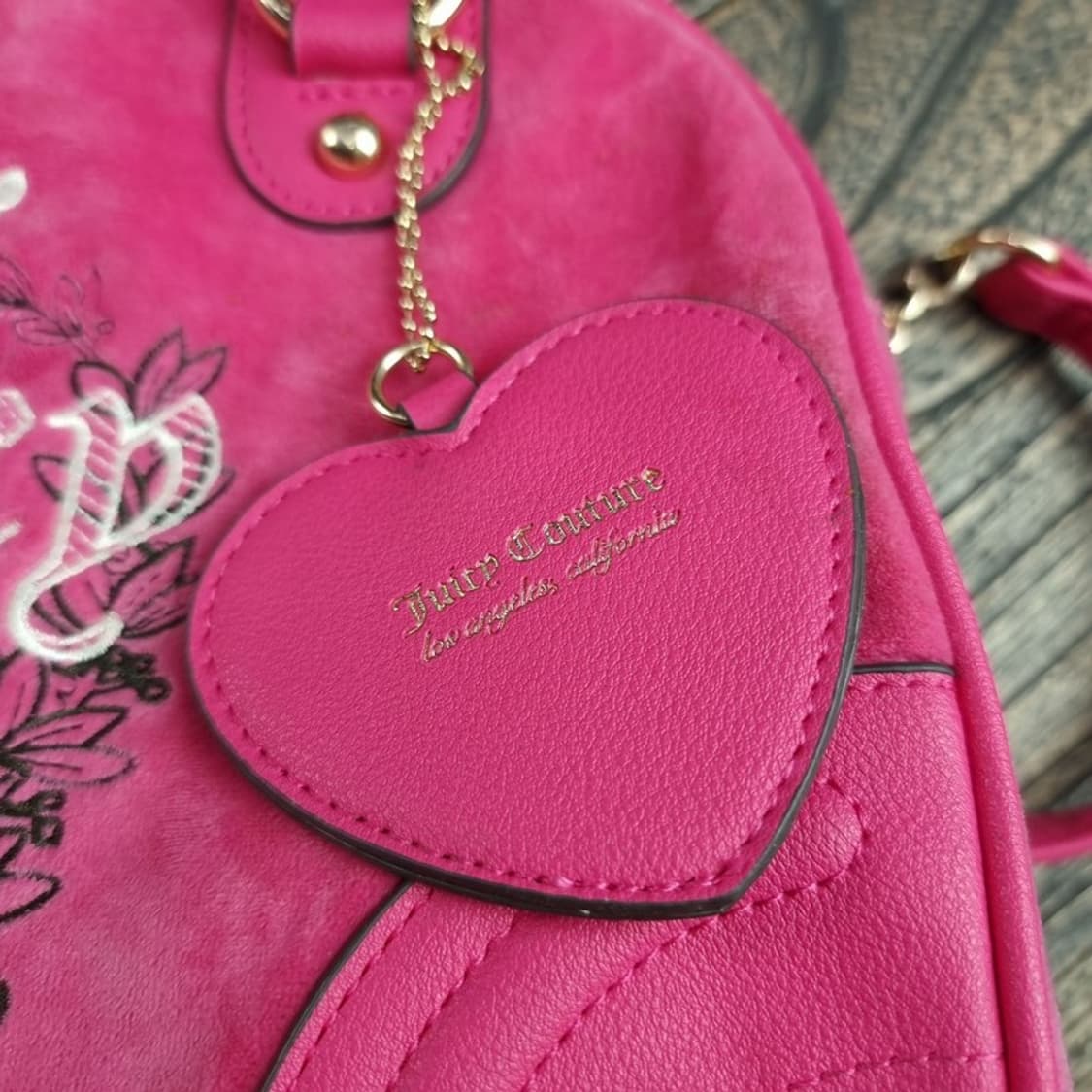 [쥬시꾸뛰르] Y2K 빈티지 투웨이 벨벳 미니 토트백 M20112 상품이미지6