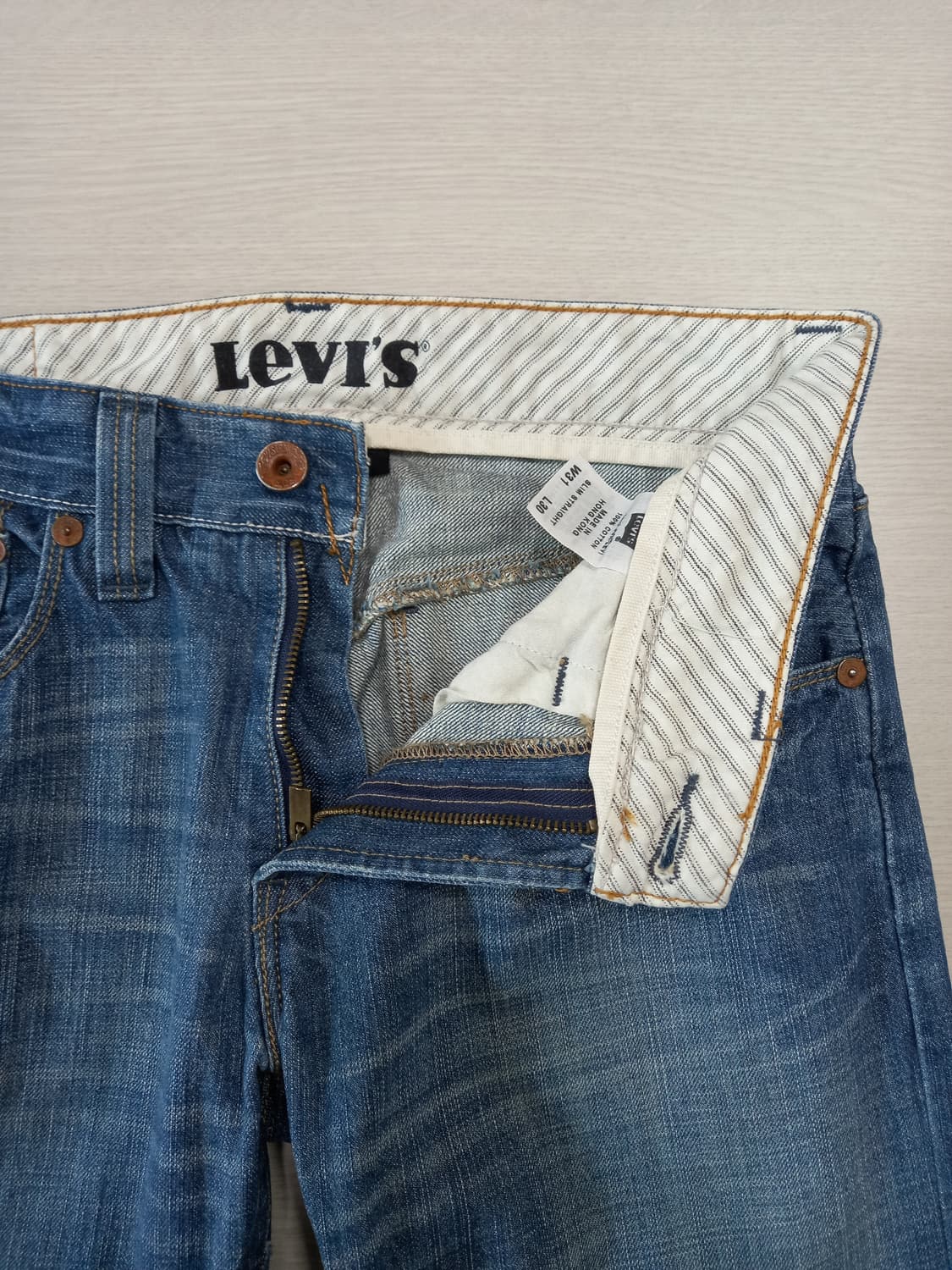 31 리바이스521 HongKong 워싱 일자진 31-507 상품이미지6