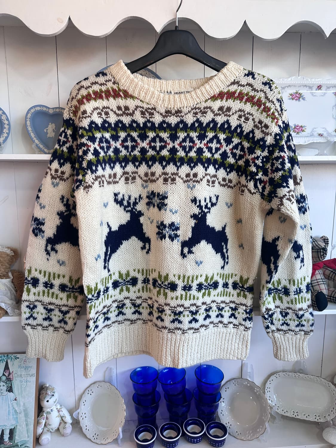 노르딕(Nordic) 사슴 패턴 니트 상품이미지2