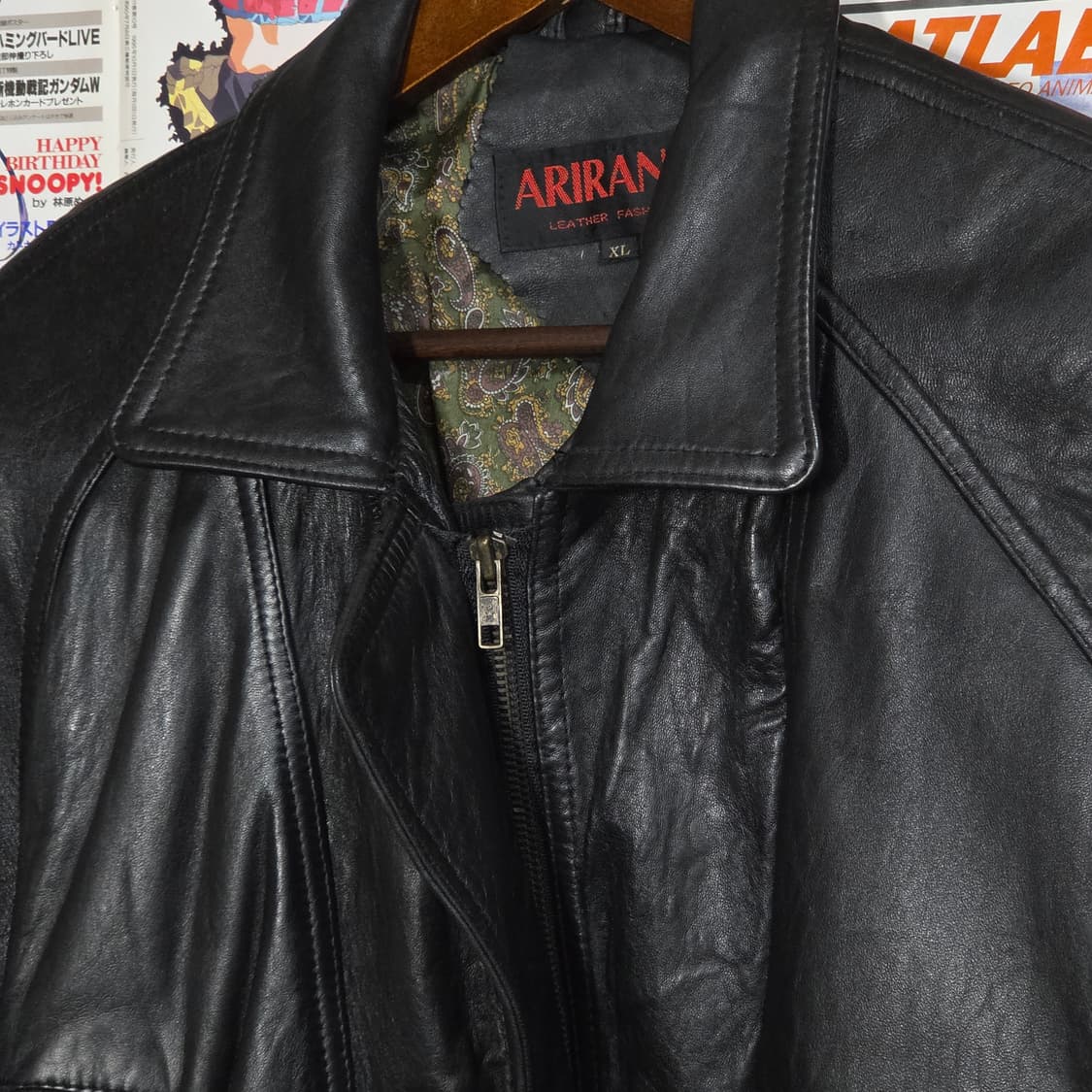 JPN 빈티지 양가죽 카라 봄버 자켓 상품이미지5