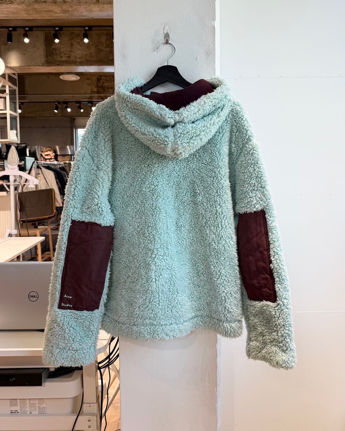 아크네 스튜디오 민트 풀오버 후디 플리스  상품이미지7