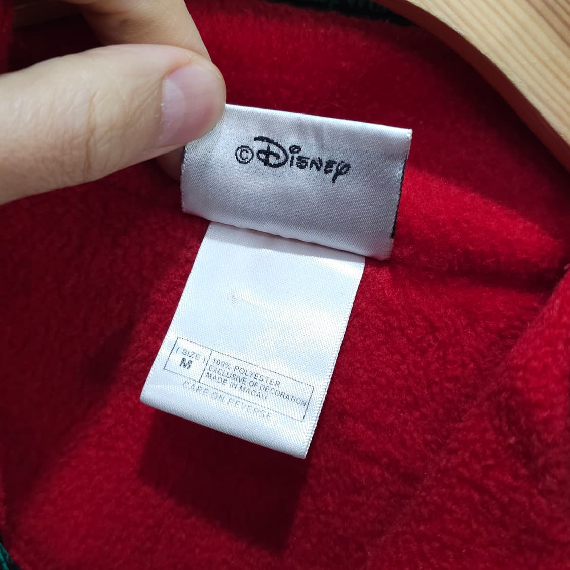 90s Walt Disney World 후리스 아노락- M 상품이미지10