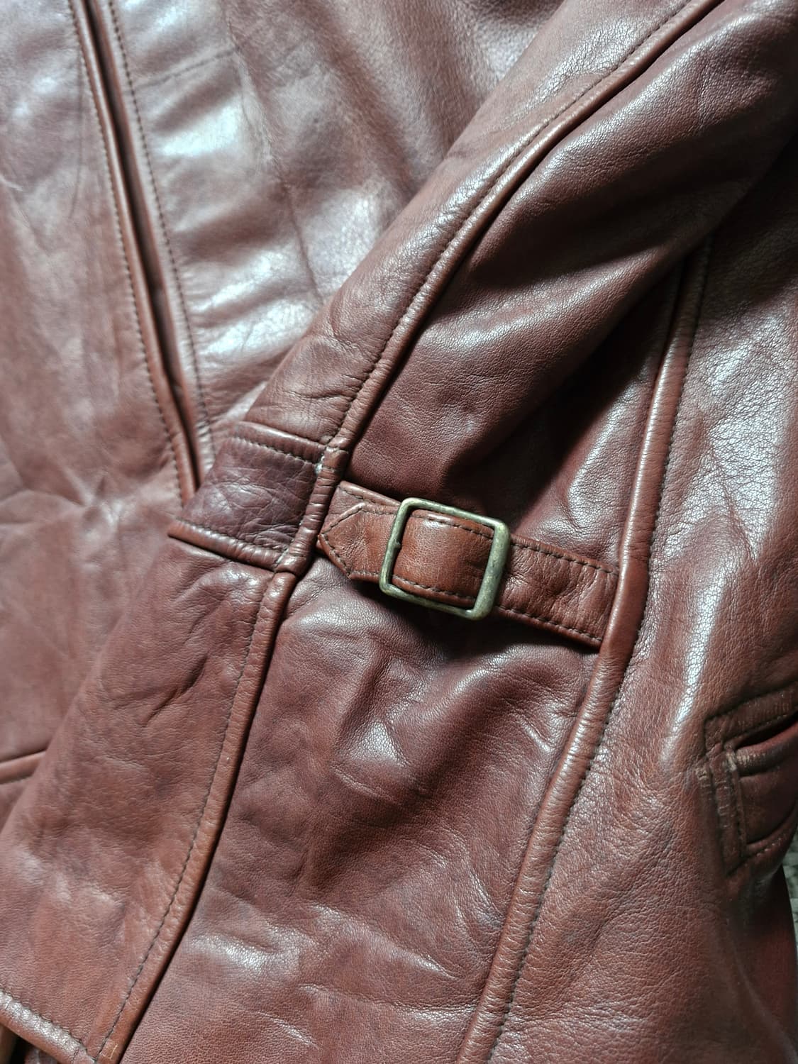 쉐비뇽 카우하이드 플라잉 봄버자켓  상품이미지8