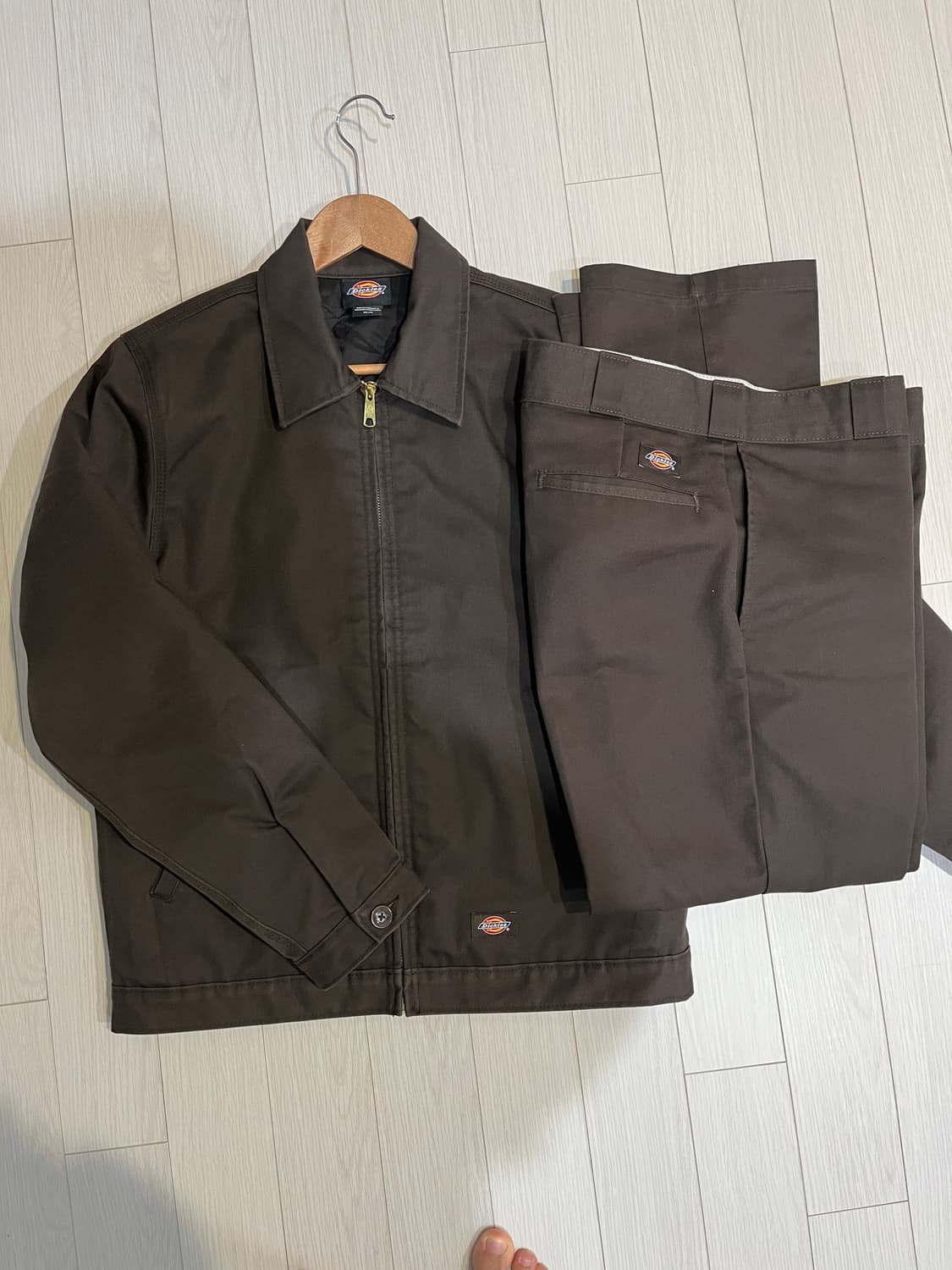 디키즈 아이젠하워 다크브라운 셋업 자켓 (S)바지 (33x30) 상품이미지1