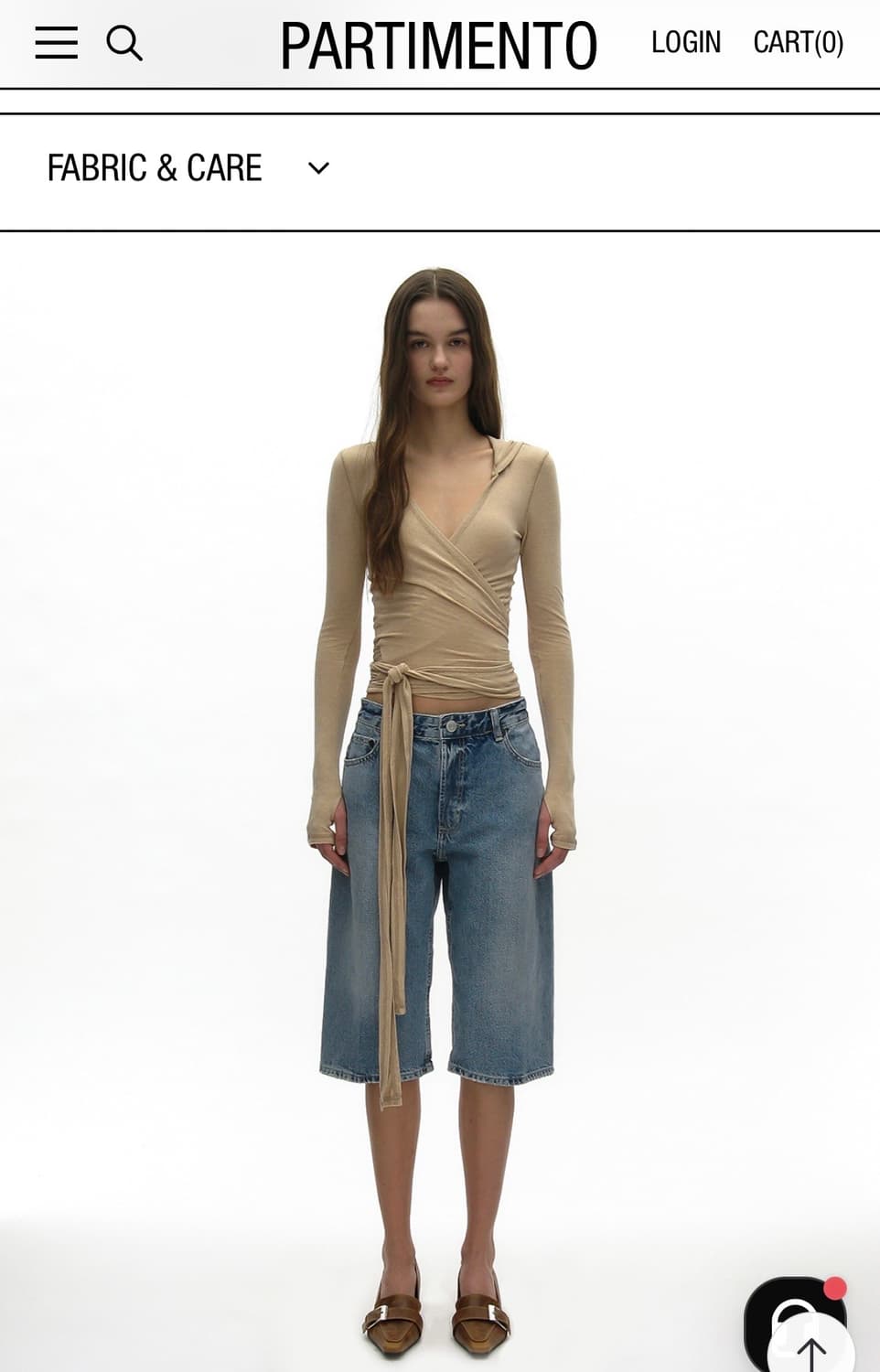 PARTIMENTO 랩 스타일 후드 탑 상품이미지1