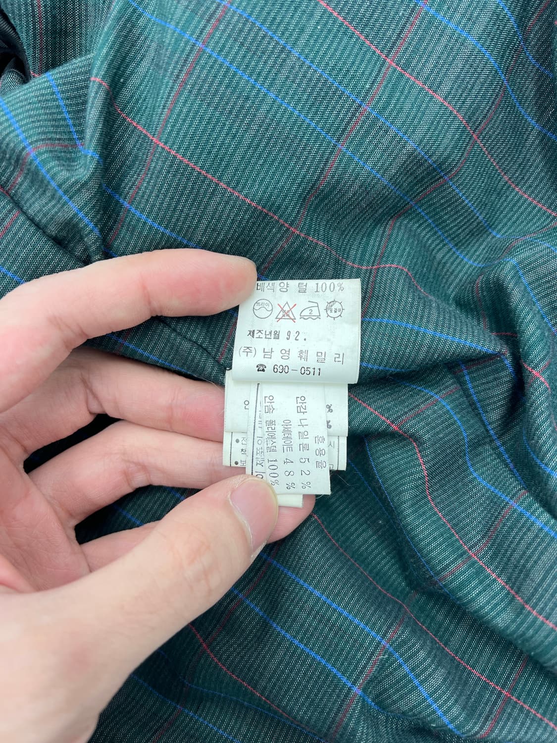 빈티지 퍼 카라 램스킨 레더 봄버자켓 상품이미지6