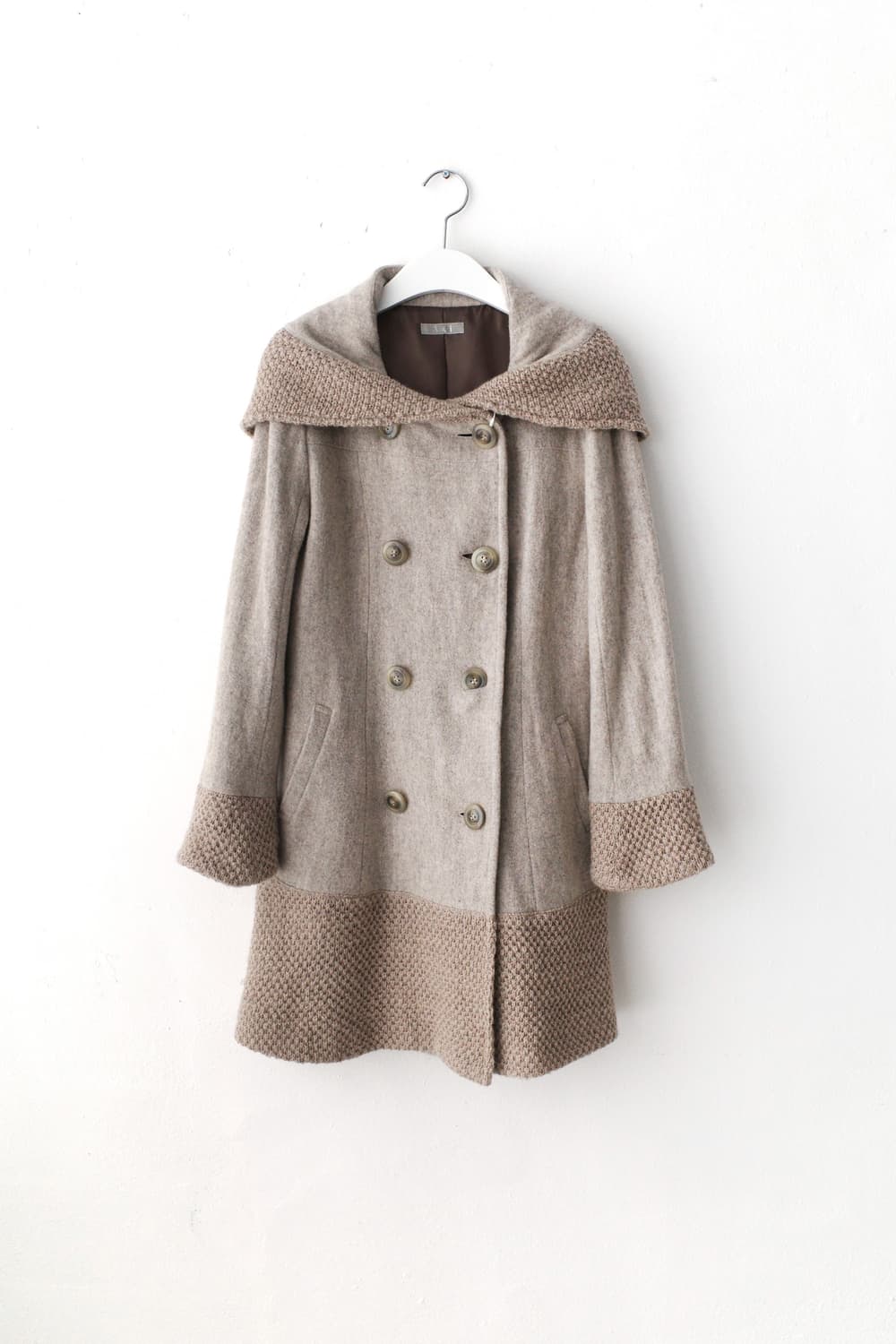 knit collar coat 상품이미지1