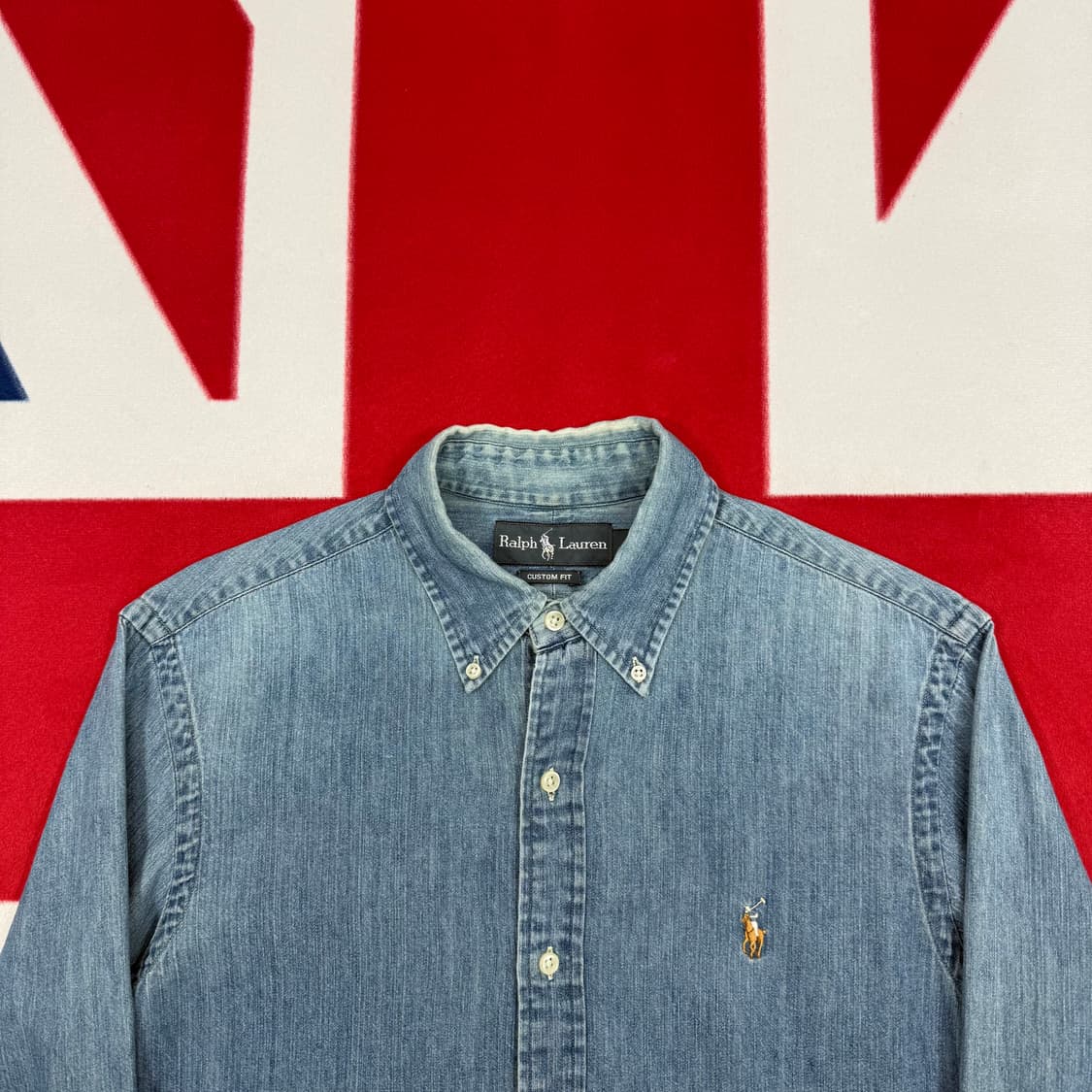 폴로 데님 셔츠 S 실측 M  상품이미지3