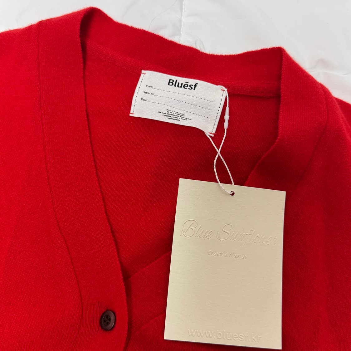 블루선플라워 가디건 레드 1사이즈 상품이미지2