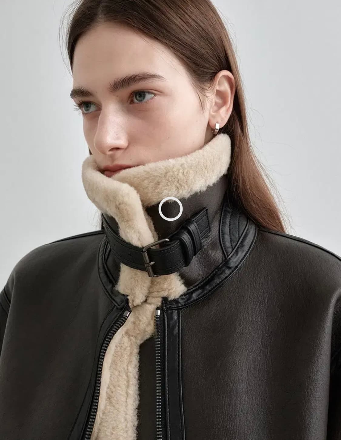 몽돌 무스탕 브라운 상품이미지2