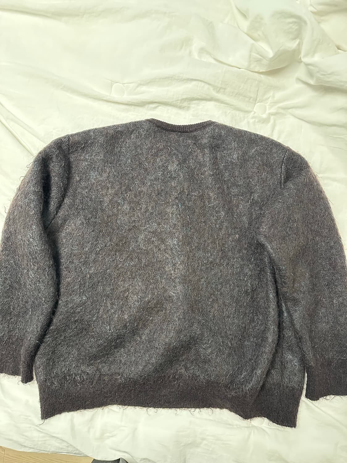 [M]ssstein 슈타인 키드 모헤어 니트 가디건 브라운 믹스 상품이미지2