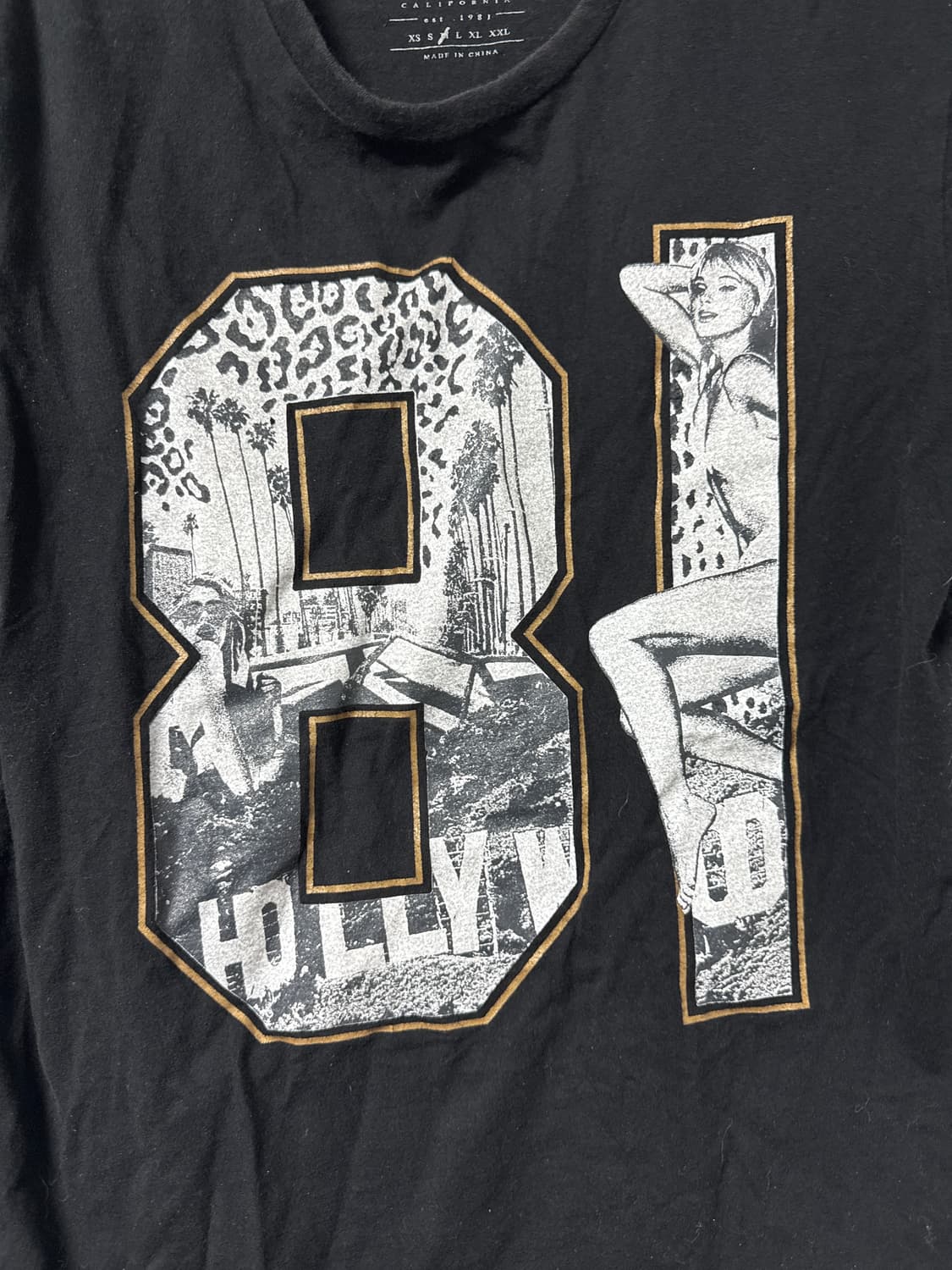 14ss Guess 히스테릭글래머맛 넘버 81 로고 반팔티 상품이미지4