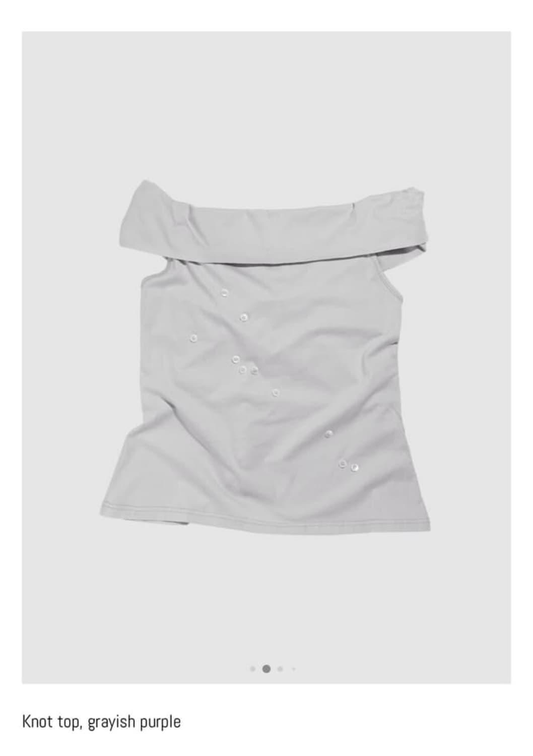 Knot top grayish purple 상품이미지1