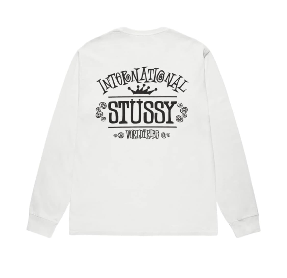 스투시 월드와이드 피그먼트 다이드 롱슬리브 티셔츠 내추럴 상품이미지3