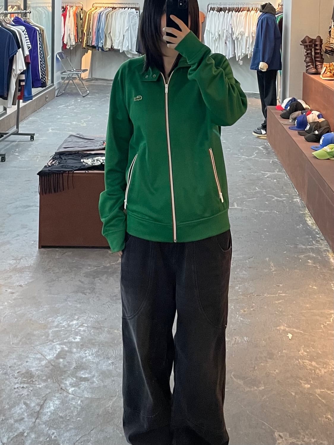 라코스테 라이브 그린 트랙탑 져지 H1231 상품이미지1