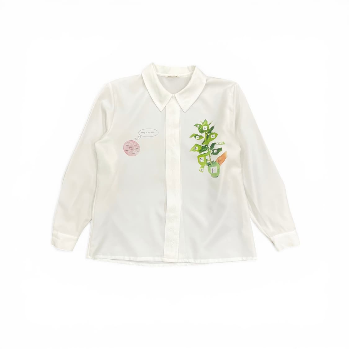 White Basic Onion Shirt 상품이미지1