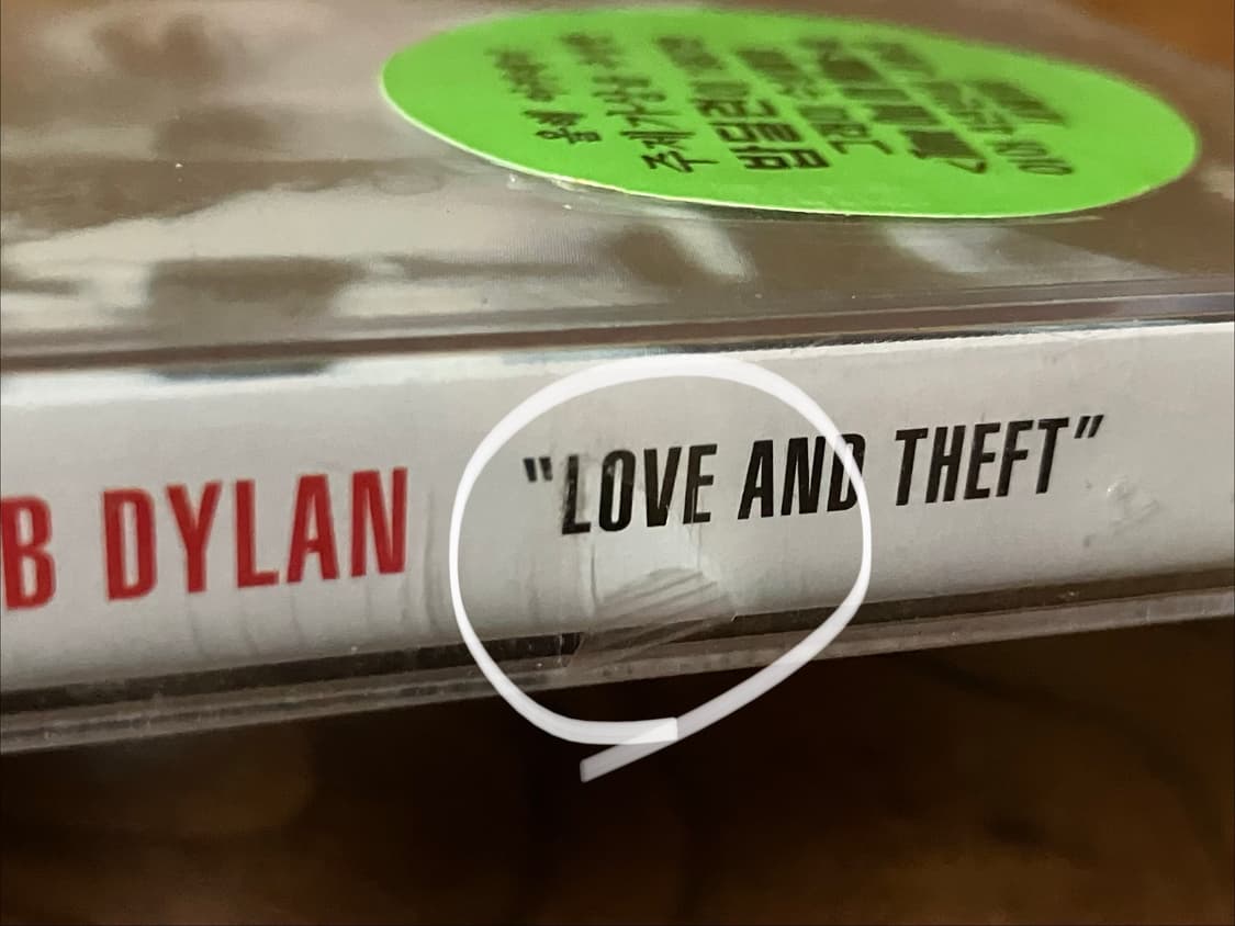 밥딜런 Love and Theft 미개봉 카세트테이프 상품이미지4
