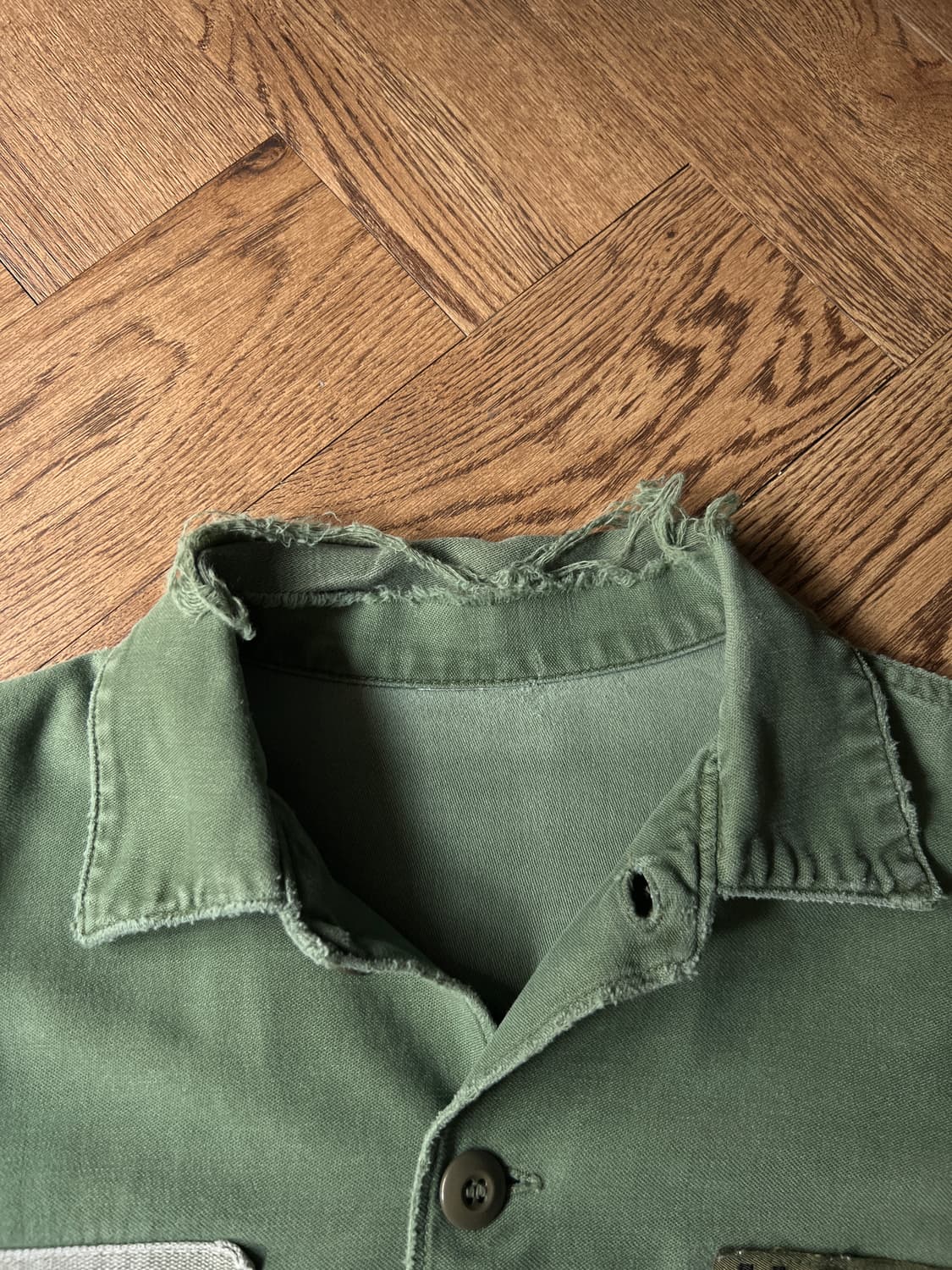 [M]5~60's 오리지널 U.S ARMY OG-107 셔츠 상품이미지2