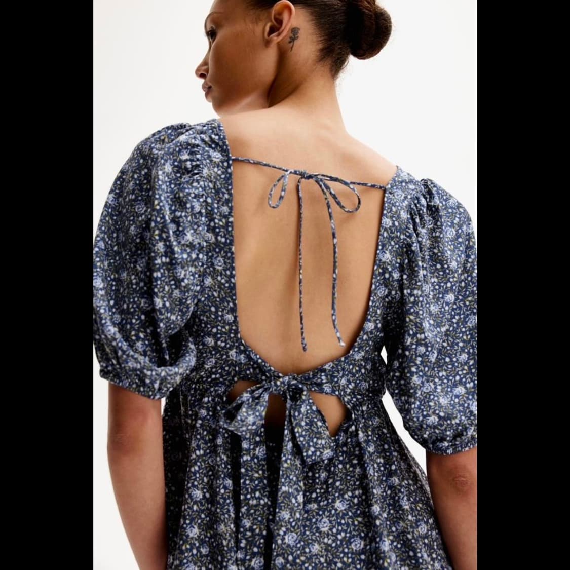 h&m 에이치앤엠 타이 디테일 페플럼 블라우스 (새상품) 상품이미지10