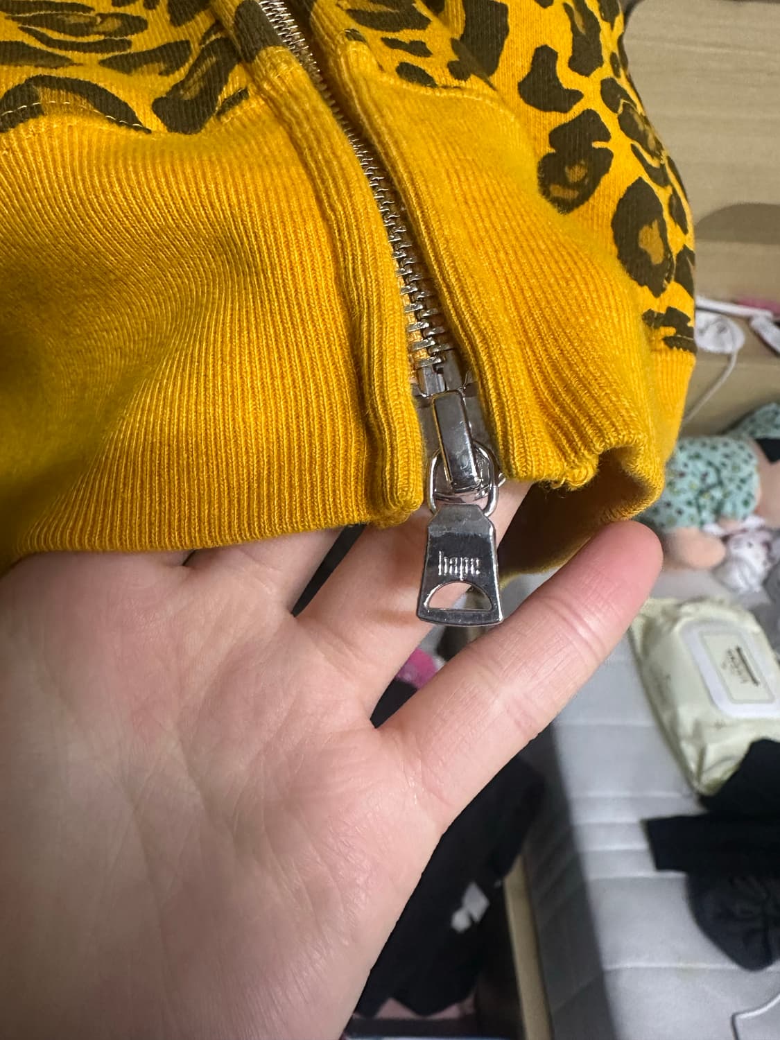 정품 베이프 레오파드 후드집업 상품이미지8