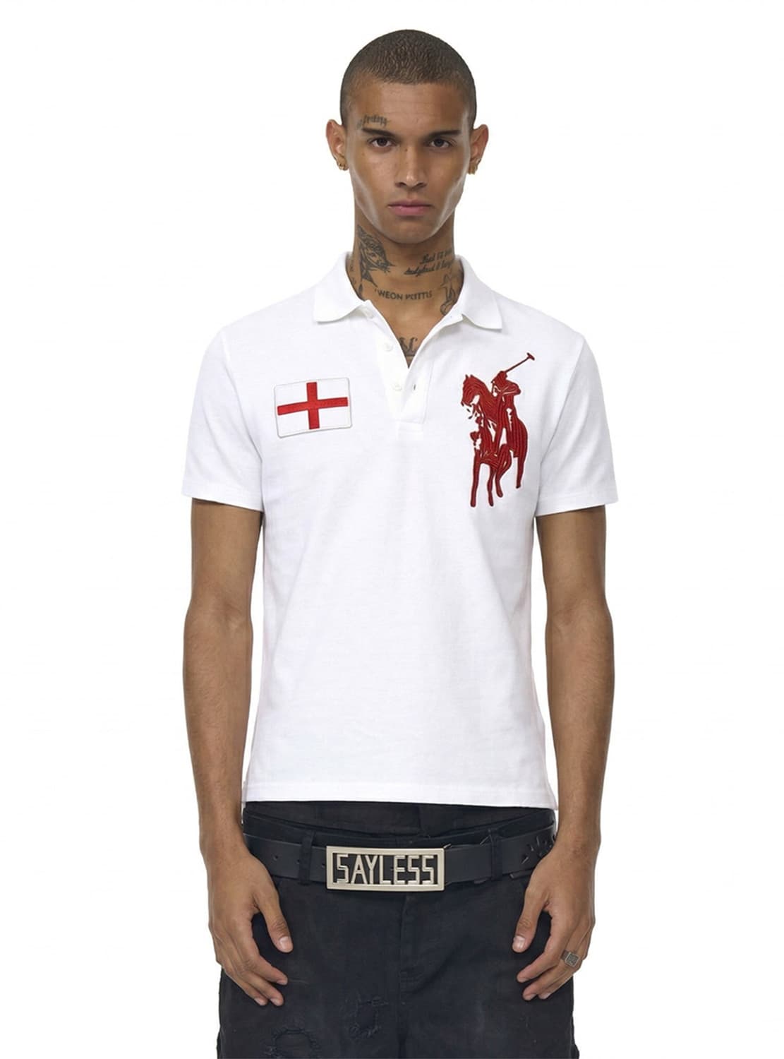 George Cross Cropped Polo Shirt 1사이즈 상품이미지3