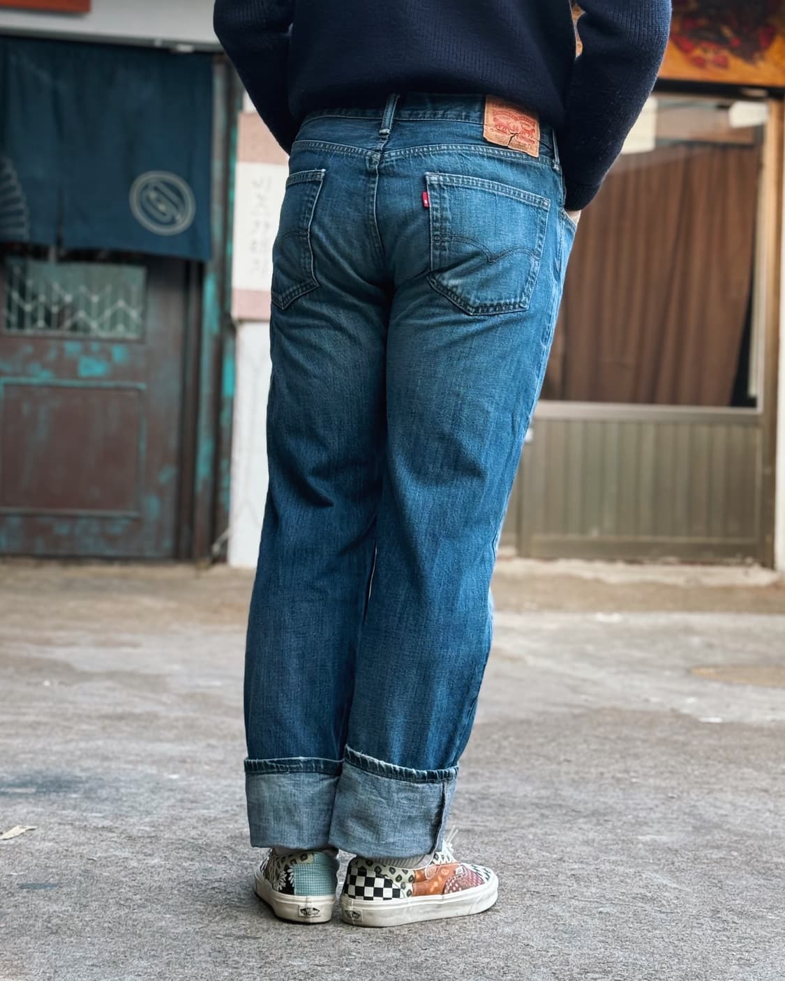 리바이스 505 레귤러핏 데님 팬츠 36 상품이미지9