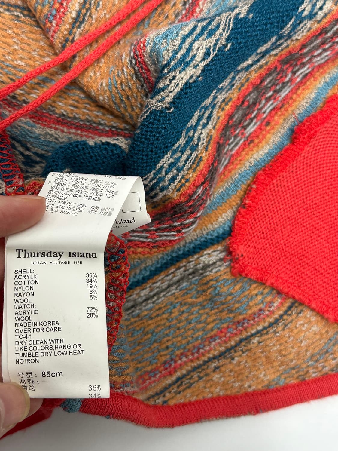 써스데이 아일랜드 에스닉 니트 베스트 상품이미지9